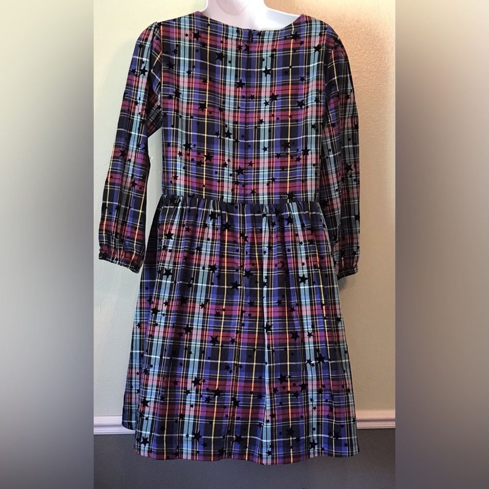 Girls J Crew Crewcuts Multicolor Dress L/S Size 14 New With Tags.